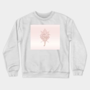 Rose gold abstract elephant Crewneck Sweatshirt